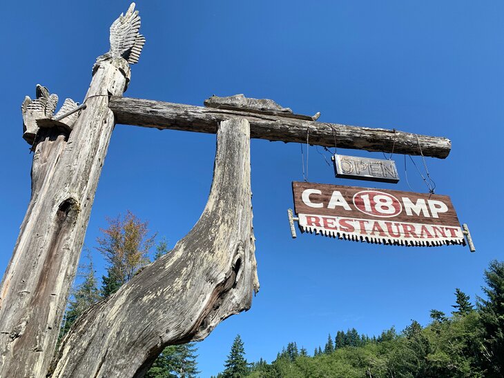 Camp 18 sign