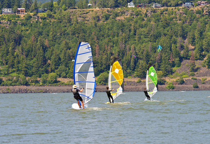 Windsurfing in Hood River, Oregon