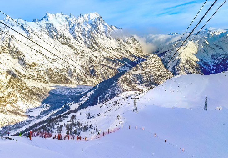 Courmayeur ski resort, Italy