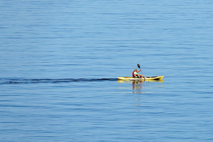 Sea kayaking off Anglesey
