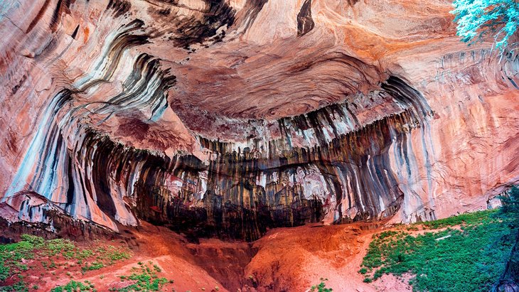 Double Arch Alcove in Zion National Park, Utah