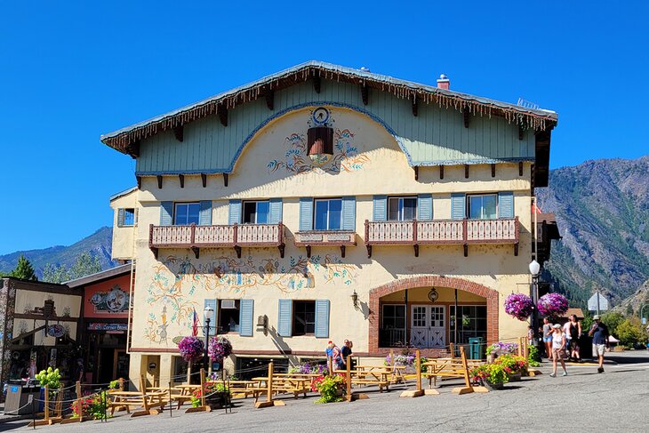 Bavarian building in downtown Leavenworth