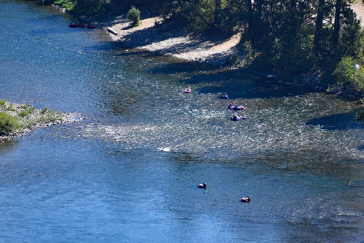 Tubing on the Wenatchee River