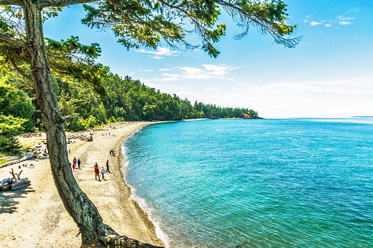 Beach at Deception Pass State Park, 12 miles from La Conner