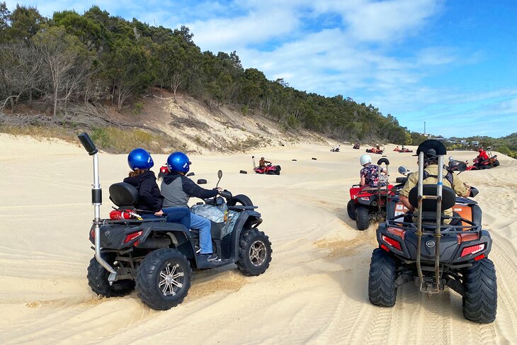 ATV Quad Bike Tour at Tangalooma Island Resort on Moreton Island