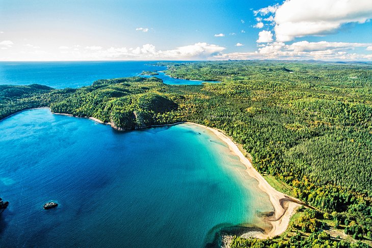 Aerial view of Pukaskwa National Park