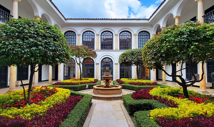 Courtyard of the Botero Museum