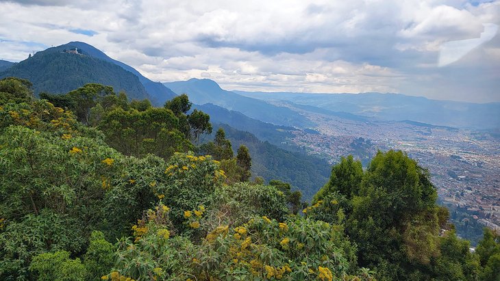 View over Bogota from Monserrate