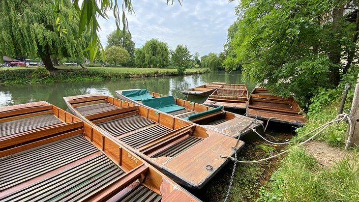 Punts on the River Cam