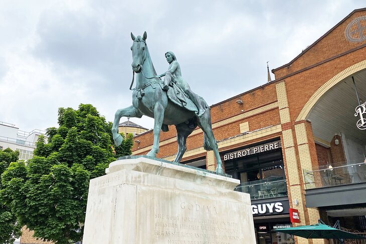 Lady of Godiva Statue in Broadgate Square