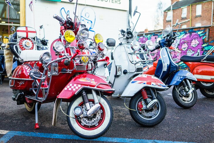 Vespas at FarGo Village