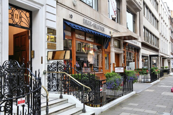 Tailor shops along Savile Row