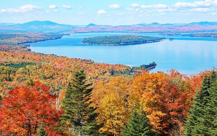 Mooselookmeguntic Lake in the autumn