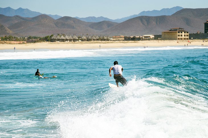 Surfers at Playa Los Cerritos