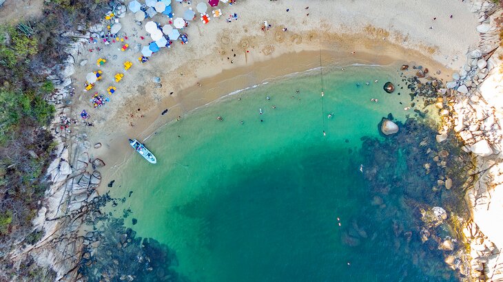 Aerial view of Playa Arrocito