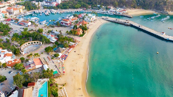 Aerial view of Huatulco