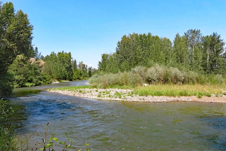 Flat section of the Stillwater River