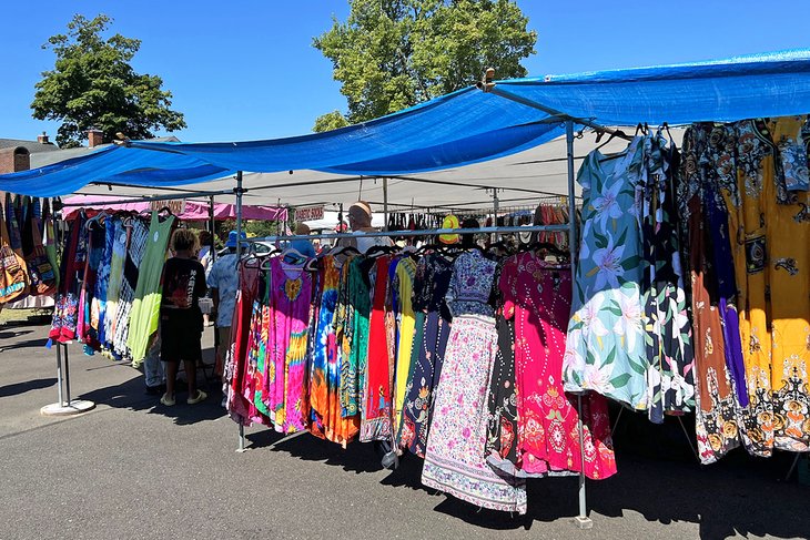 Clothes for sale at Rice's Market