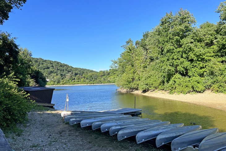 Canoes at Lake Redman