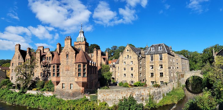 Historic Dean Village in Edinburgh