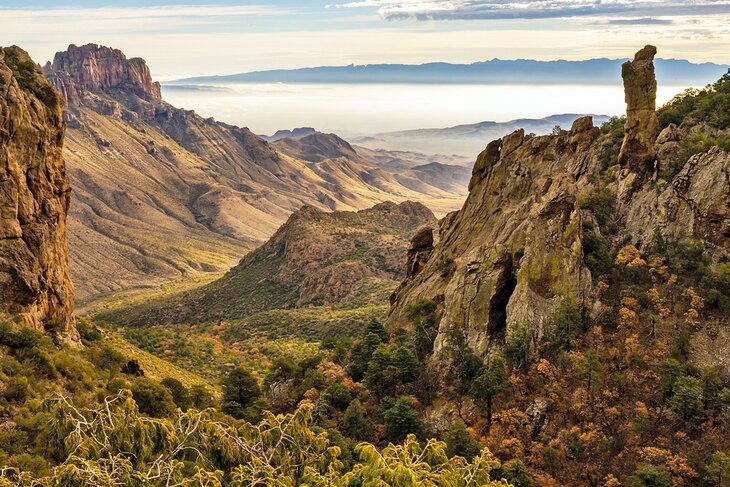 Looking down Boot Canyon in Big Bend National Park