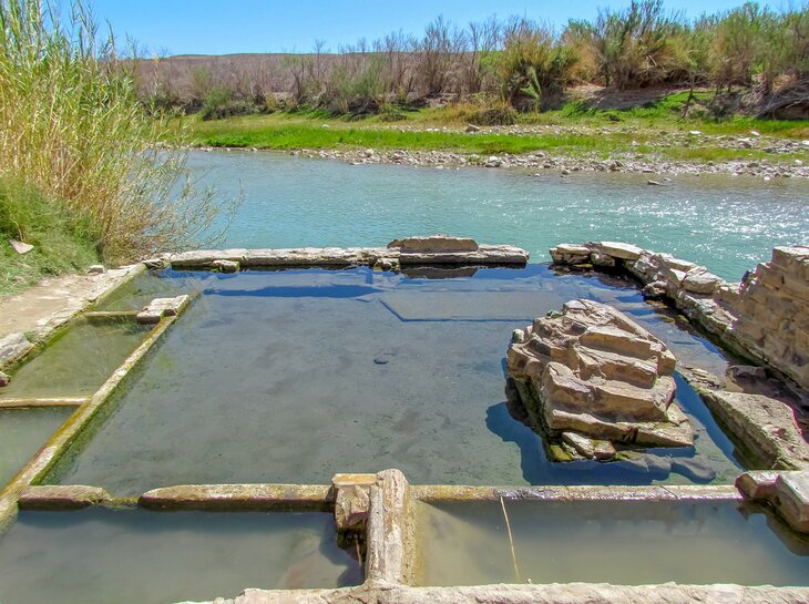 Hot springs in Big Bend National Park