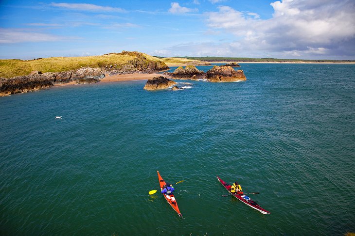 Sea kayaking in North Wales
