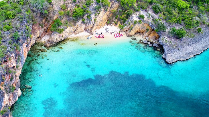 Aerial view of Little Bay