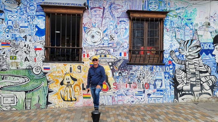 Author Michael Law in La Candelaria