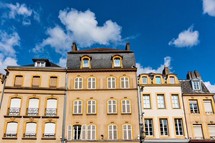 Buildings on Place Saint-Louis