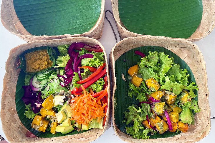 Takeaway vegan picnic from Mana Kitchen, Ubud
