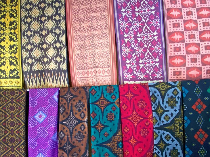 Woven textiles in Tenganan village