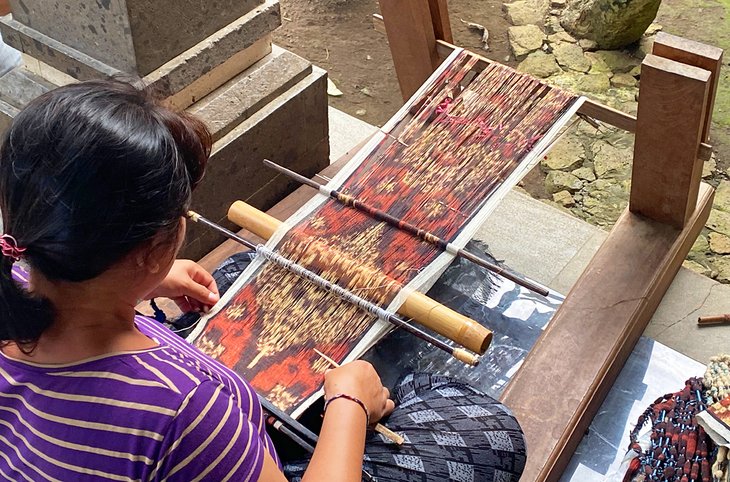 Weaving in Tenganan Ancient Village