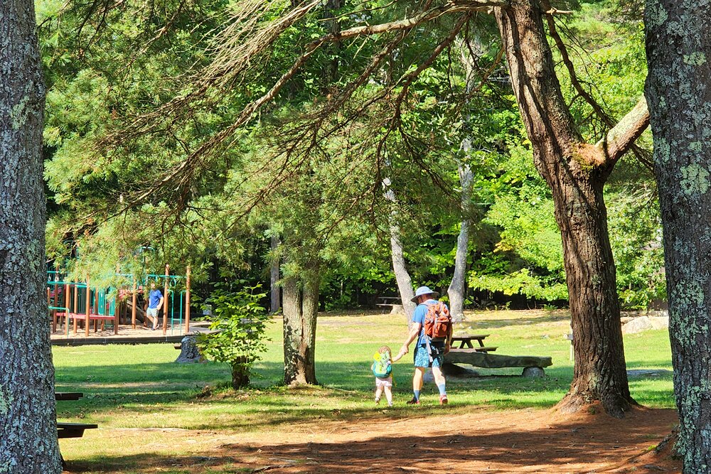 Headed to the playground at Bradbury Mountain State Park | Photo Copyright: Lura R Seavey