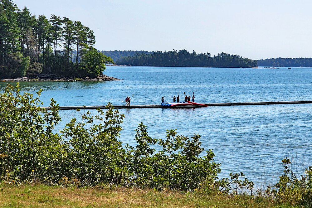 Sea kayaking class at L.L. Bean Flying Point Paddling Center | Photo Copyright: Lura R Seavey