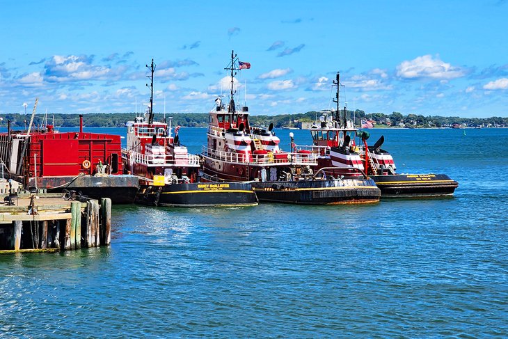 Tugboats at the wharf in Portland