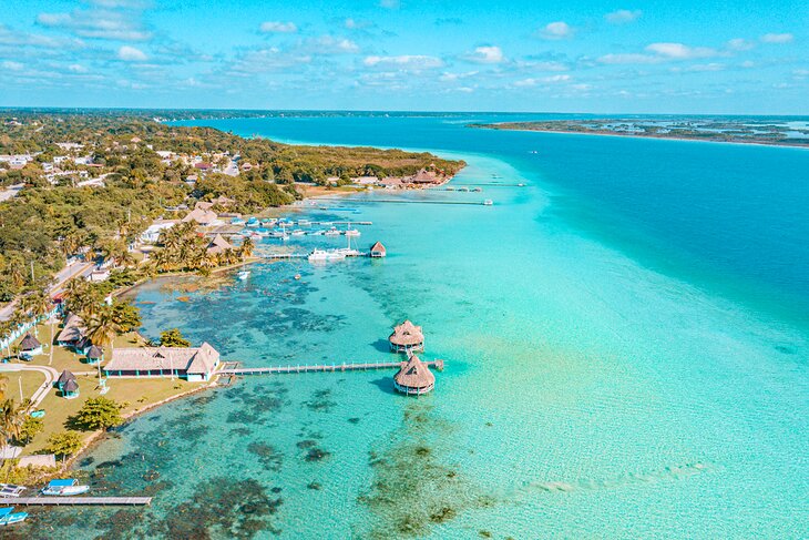 Aerial view of Bacalar