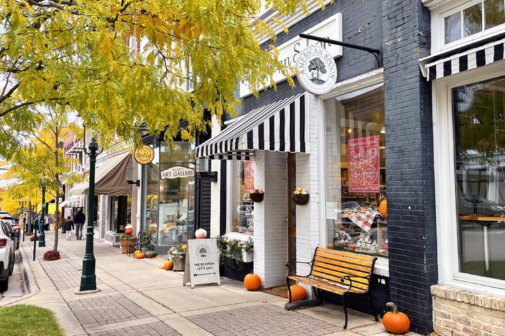 Historic Gaslight District in downtown Petoskey