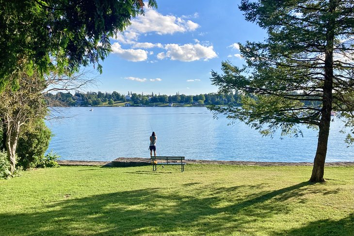 Fishing in Thayer Park, Skaneateles, NY