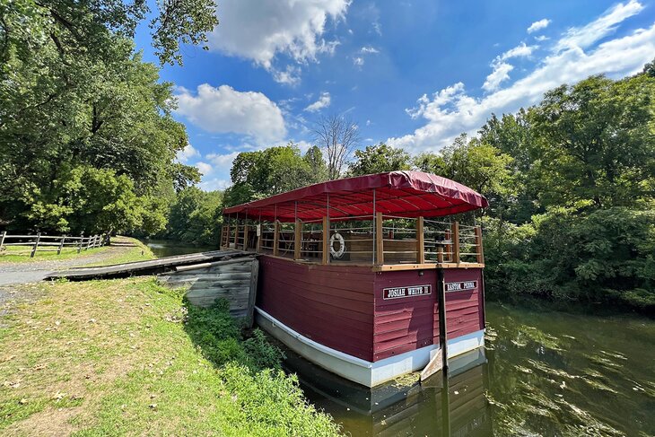 Mule-drawn canal boat at the National Canal Museum | Photo Copyright: Joni Sweet