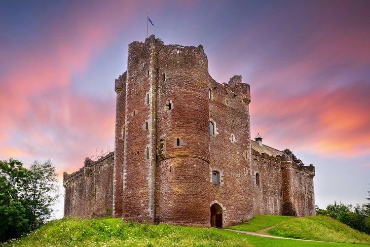 Doune Castle at sunset