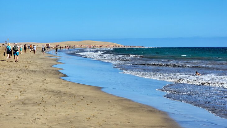 Beach at Las Dunas de Maspalomas