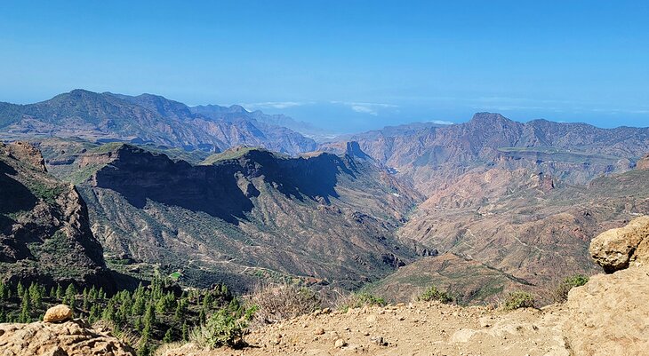 View from the base of Roque Nublo
