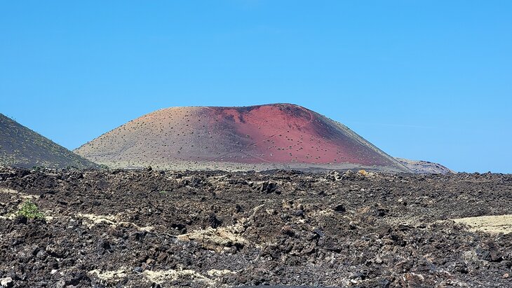 Volcanic landscape near La Geria