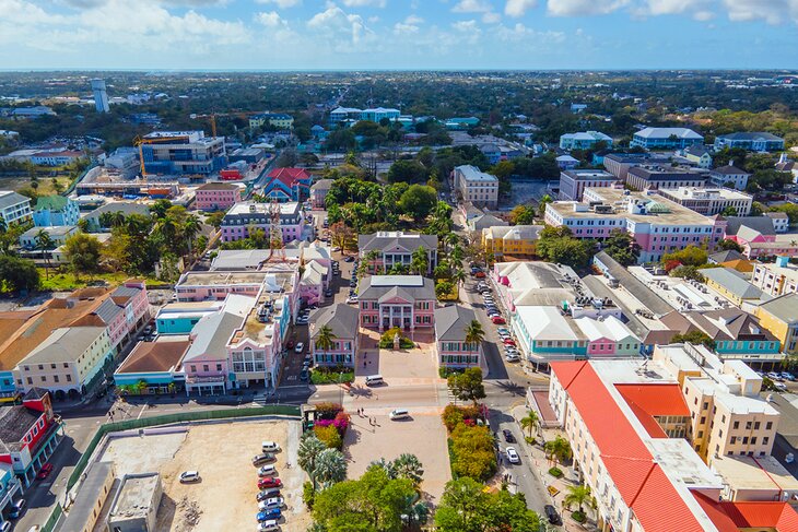 Aerial view of Downtown and Bay Street