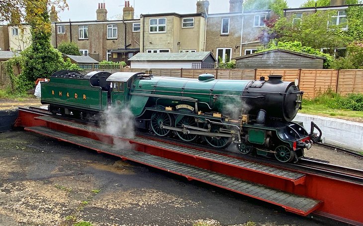 Steam engine in Hythe