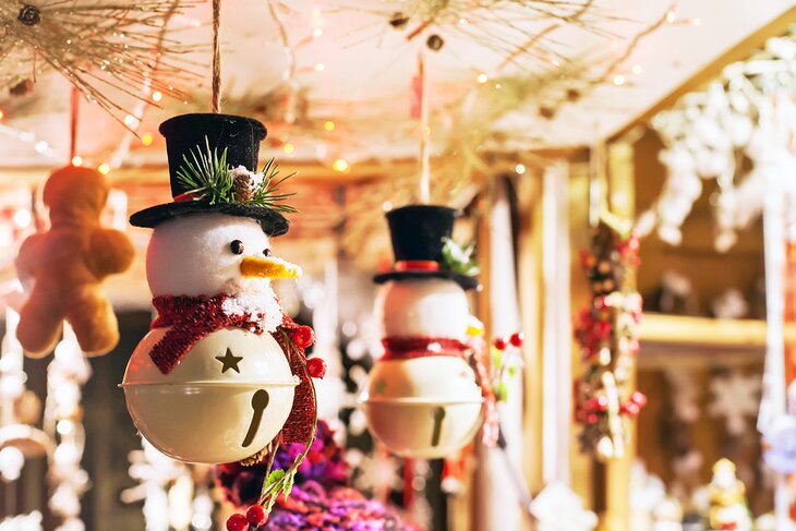 Ornaments at a Christmas Market