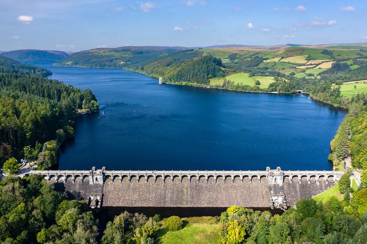 Lake Vyrnwy, aerial view