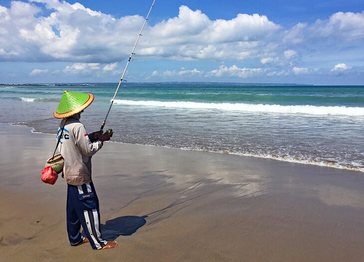 Fisherman on Kuta Beach