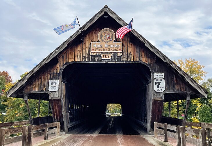 Holz Brucke Wooden Bridge in Frankenmuth | Photo Copyright: Meagan Drillinger